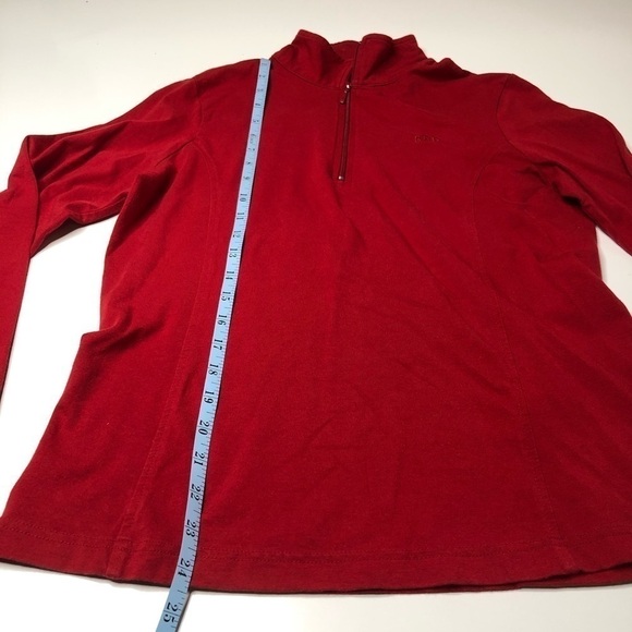 Gap Red Half-Zip Long Sleeve Running Active Stretchy Shirt Top SIZE M - Picture 7 of 8
